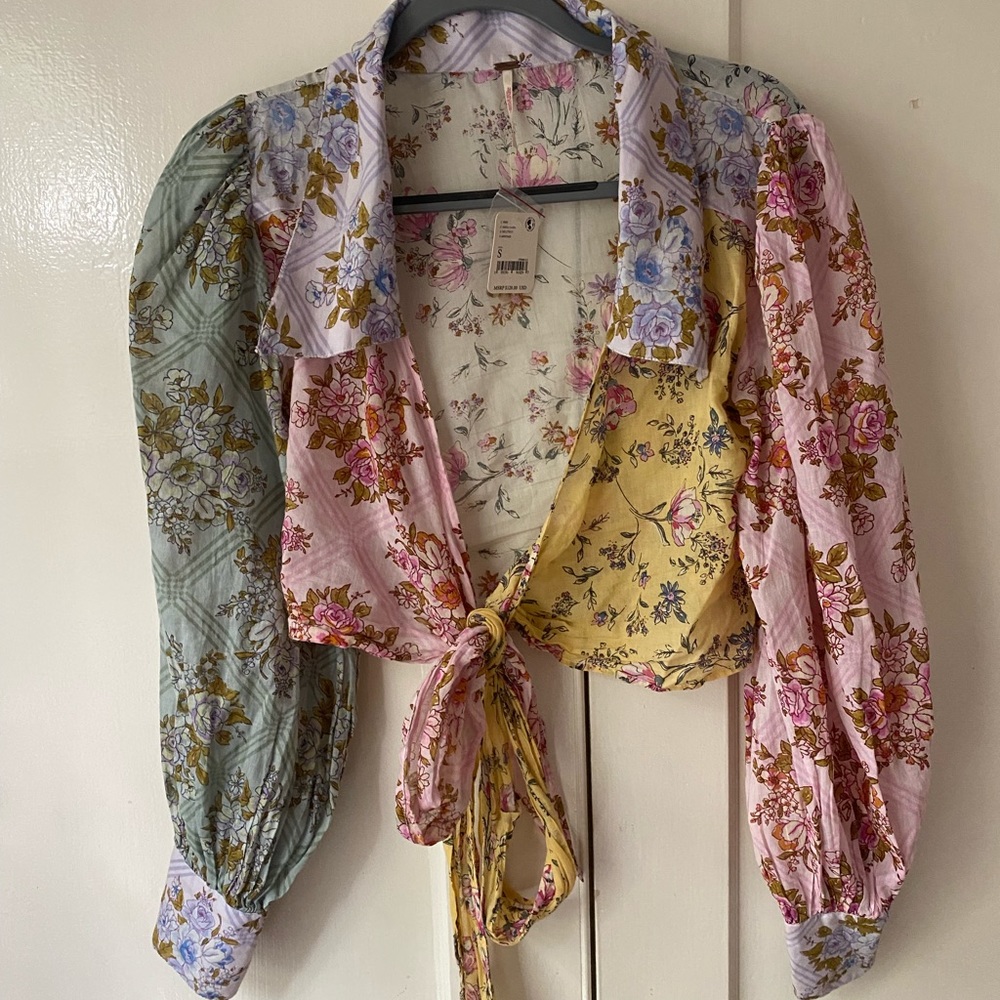 Free People Floral Dahlia Combo Top - NWT